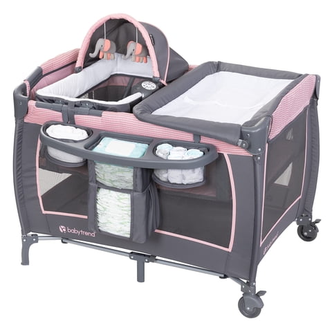 Baby Trend Lil' Snooze Deluxe Iii Cozy Pink Con Capazo