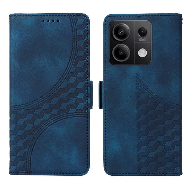 Carcasa FOXDOCK Xiaomi Redmi Note 13 5G de cuero PU, diseño acolchado clásico, protección contra caídas y rayones