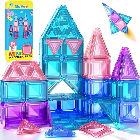 Bloques Magneticos Mini 36 Piezas Estuche Viaje