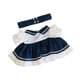 thumbnail image 2 of 2 Piezas De Vestido De Mezclilla Para Muñecas De Moda Con Cinturón, Conjuntos Para Vestir Muñecas De 38 Cm, 2 of 3