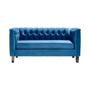 Barra Design - Sofá Victoria 2C Felpa Azul