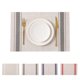 thumbnail image 4 of suxuMhao Paquete de 4 Manteles Individuales Tejidos 18"X12" Caqui y Gris Resistentes Al Calor Lavables Manteles para Mesa de Comedor Antideslizantes Duraderos Manteles Individuales de Cocina, 4 of 4