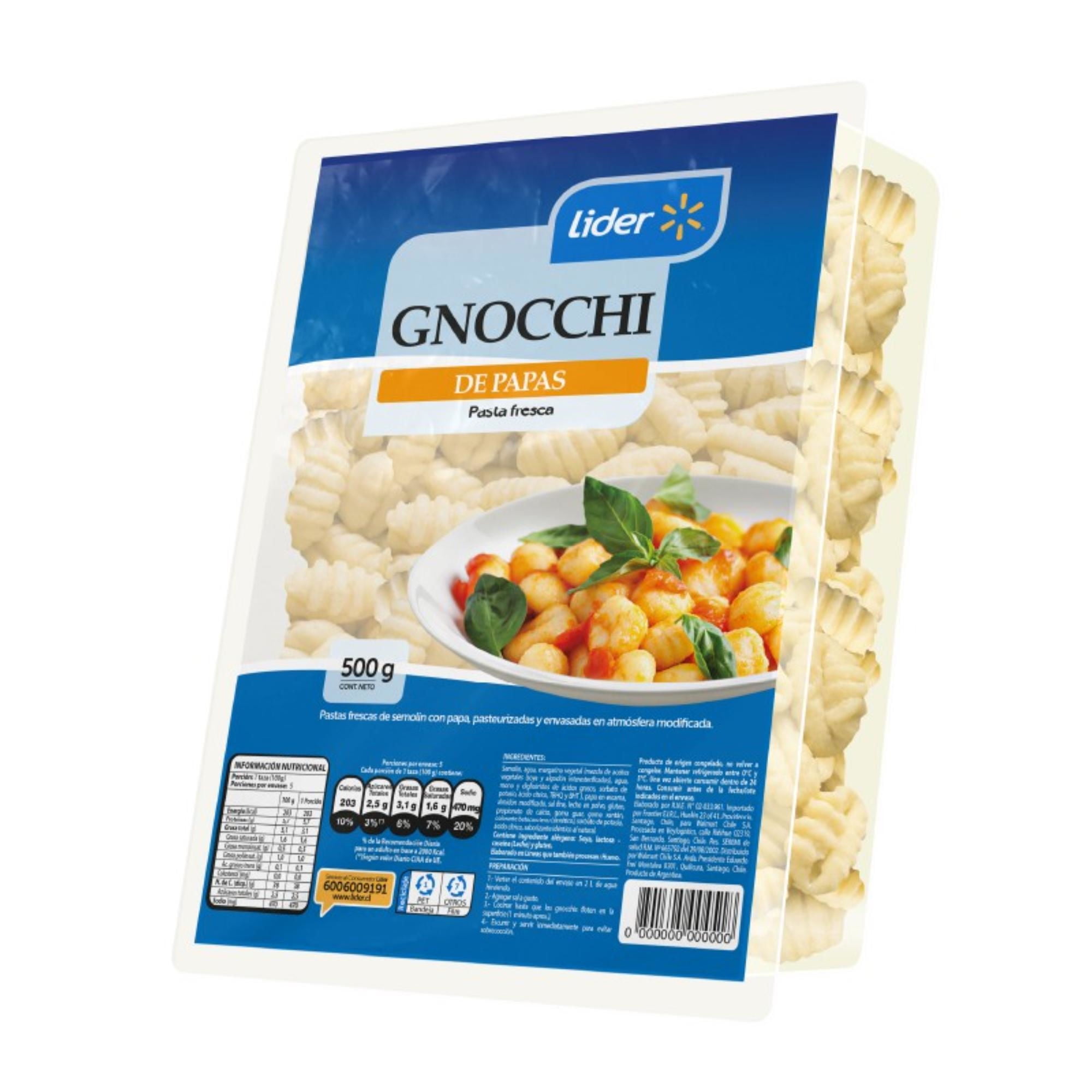 Gnocchi De Papas 500 g Lider