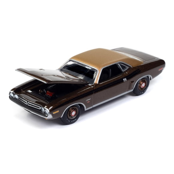Coche de metal fundido Auto World 1971 Dodge Challenger R/T 1:64