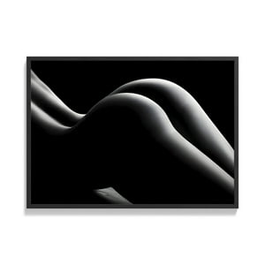 Creango - Cuadro Poster Enmarcado Silueta Gluteos Decorativo