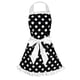 thumbnail image 3 of delantal ajustable casa cocina cocina mujeres algodón delantales bowknot blanco, 3 of 3