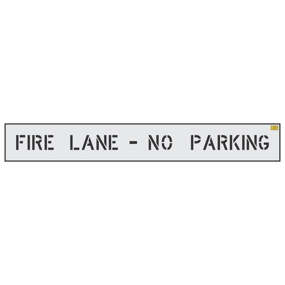 Plantilla 1-800-Stencil 10 cm Carril de Emergencia - No Estacionar