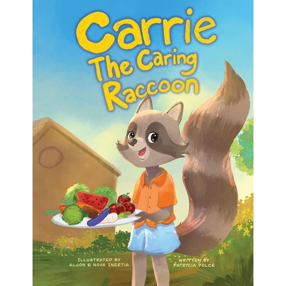Libro de aventuras Carrie, el mapache cariñoso, libro infantil