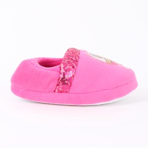 Pantufla Niña Lentejuelas Logo Rosado Barbie