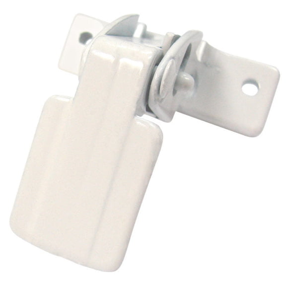 Pestillo de puerta Barton Kramer de aluminio blanco satinado, paquete de 1 unidad