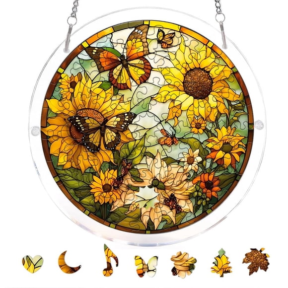 Cazador de Sol Acrílico – Rompecabezas tipo Vitral zhuoyaju