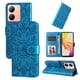 thumbnail image 3 of Funda tipo cartera FOXDOCK para Vivo Y78 5G , diseño girasol en relieve, cuero PU, cierre magnético, soporte y tarjetero, 3 of 5