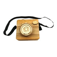 Magideal - Caja De Música Regalo De Cumpleaños Adornos De Madera Creativo Clásico Decorativo Portátil Hecho A Mano Para Mesa De Escritorio Decoración Para Sala D