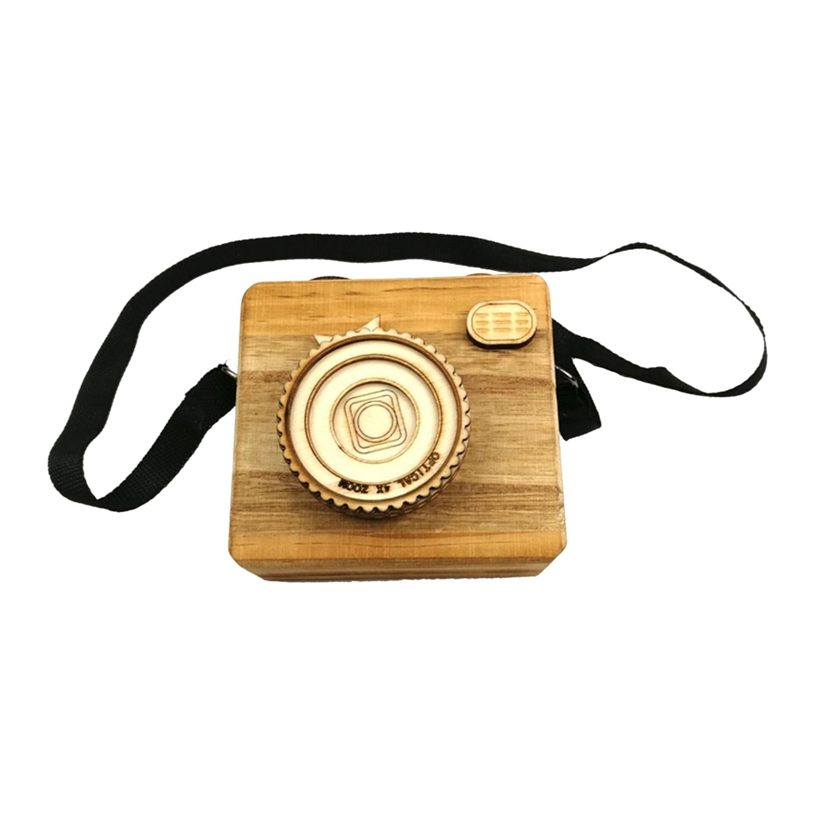 Magideal - Caja De Música Regalo De Cumpleaños Adornos De Madera Creativo Clásico Decorativo Portátil Hecho A Mano Para Mesa De Escritorio Decoración Para Sala D