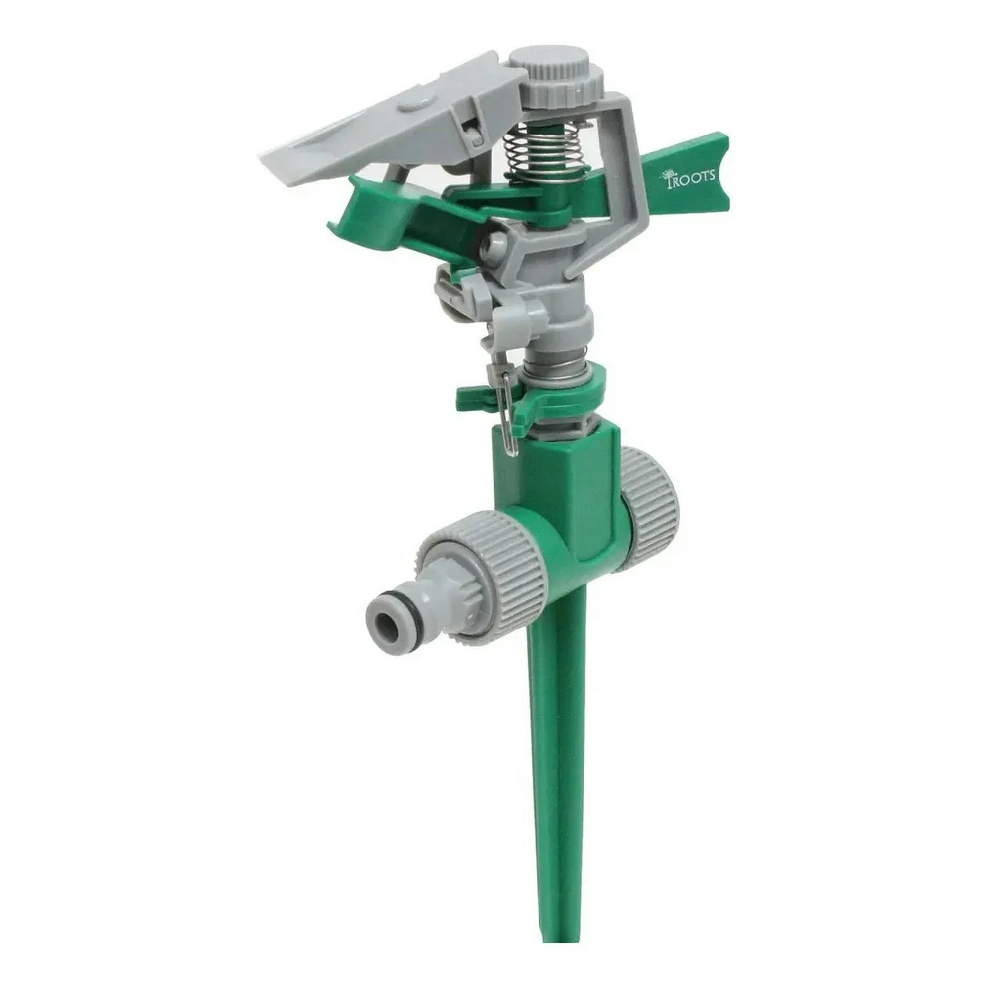 Roots - Regador Aspersor De Impacto Estaca Empalmable Manguera 1/2