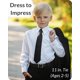 thumbnail image 3 of Corbata negra con clip para niños Umo Lorenzo Solid Kids, 3 of 9