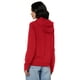 thumbnail image 2 of Sudadera con capucha con la bandera de Tommy Hilfiger y cremallera escarlata para mujer, talla XL, 2 of 3