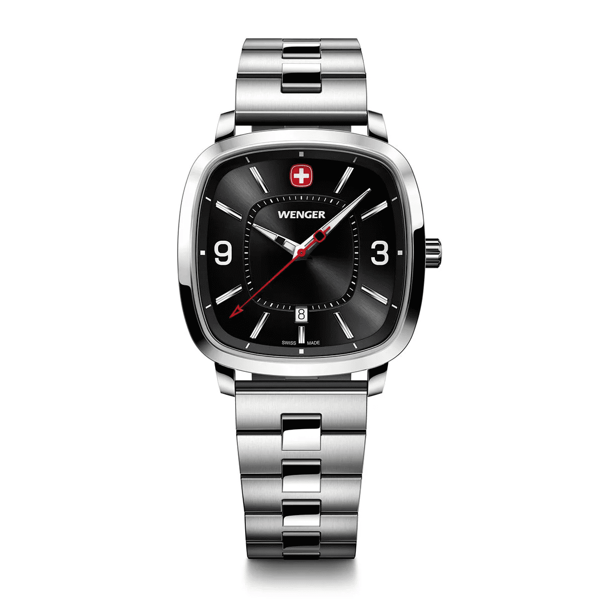 Reloj Vintage Sport Acero 37 Mm Negro Wenger
