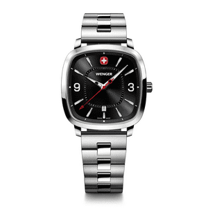 Reloj Vintage Sport Acero 37 Mm Negro Wenger