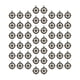 thumbnail image 3 of 50 Uds. De Dijes Con Forma De Brújula, Colgantes 3D Para Pulsera, Collar, Regalo De Graduación, Argent, 3 of 5