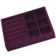 thumbnail image 5 of Elegante Bandeja De Exhibición De Joyería Apilable De Terciopelo Caja De Pendientes De Anillo, 5 of 5