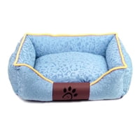 Importclick - Cama Mascota Ultrasuave Gato Perro 36X46 Cm Colchón Celeste
