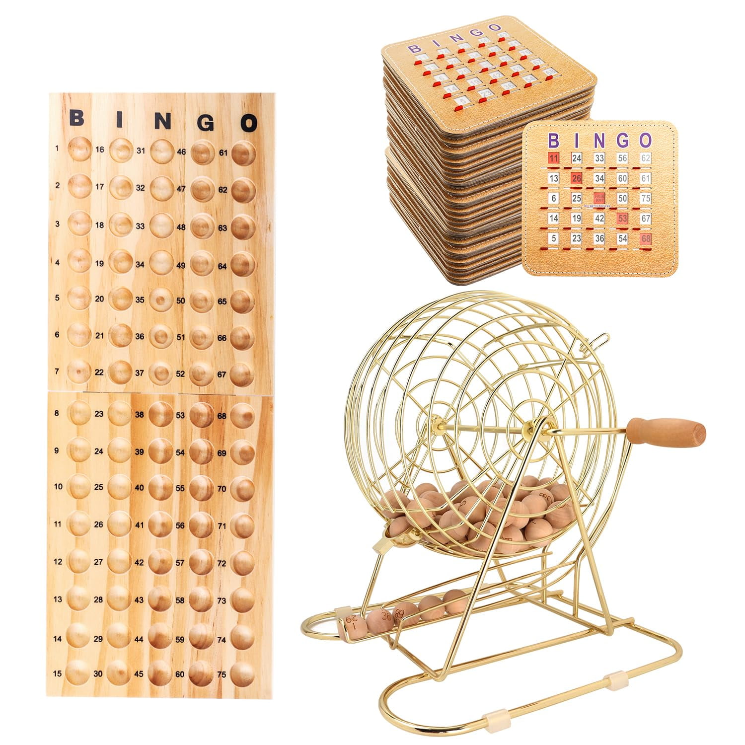 Set De Juego De Bingo Gse Games & Sports Expert Deluxe Con Jaula De Latón