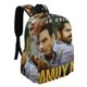 thumbnail image 2 of El Hombre de Familia-theme Backpack, Campus style schoolbag Bookbag with Adjustable Shoulder Straps And Large Zip Compartment, Unisex Travel Bags.42x30x15cm, 2 of 6