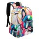 thumbnail image 2 of Bulldog Francés-theme Backpack, Campus style schoolbag Bookbag with Adjustable Shoulder Straps And Large Zip Compartment, Unisex Travel Bags.42x30x15cm, 2 of 6