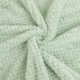 thumbnail image 5 of Manta de Cama de Lujo PiccoCasa de Forro Polar Tejido de Malla Completa Verde Pálido, 5 of 7