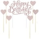 thumbnail image 1 of Set De Adornos Para Pastel Brillo Dorado Rosa Feliz Cumpleaños, 1 of 2