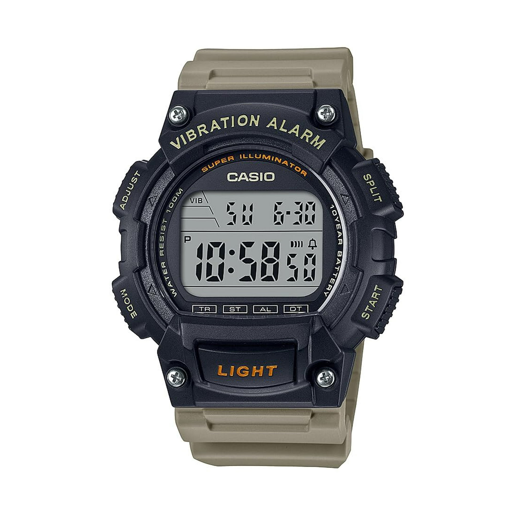 Reloj Digital Casio W 736h 5avcf Beige Hombre