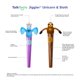thumbnail image 2 of Masajeador facial oral TalkTools Jiggler Unicorn/Sloth Kids, 2 of 9
