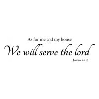 Rienda Libre Graphics - Decomural Serve The Lord Bible Verse Ws-42985