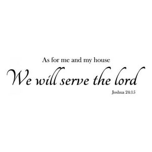 Rienda Libre Graphics - Decomural Serve The Lord Bible Verse Ws-42985