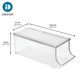 thumbnail image 4 of Organizador de latas iDesign 35 cm transparente, paquete de 2, 4 of 9