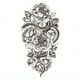 thumbnail image 1 of 1 piece Waterproof Rose Dark Element Tattoo Sticker - Unique Waist Rose Character Unicorn Design for Personalized Creativity, 1 of 3