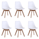 thumbnail image 1 of Pack 6 Sillas De Comedor Tulip Acolchada Blanco, 1 of 8