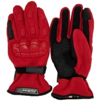 Madbike - Guantes Para Moto De Polar Con Protección Nudillos Rojo - Ps
