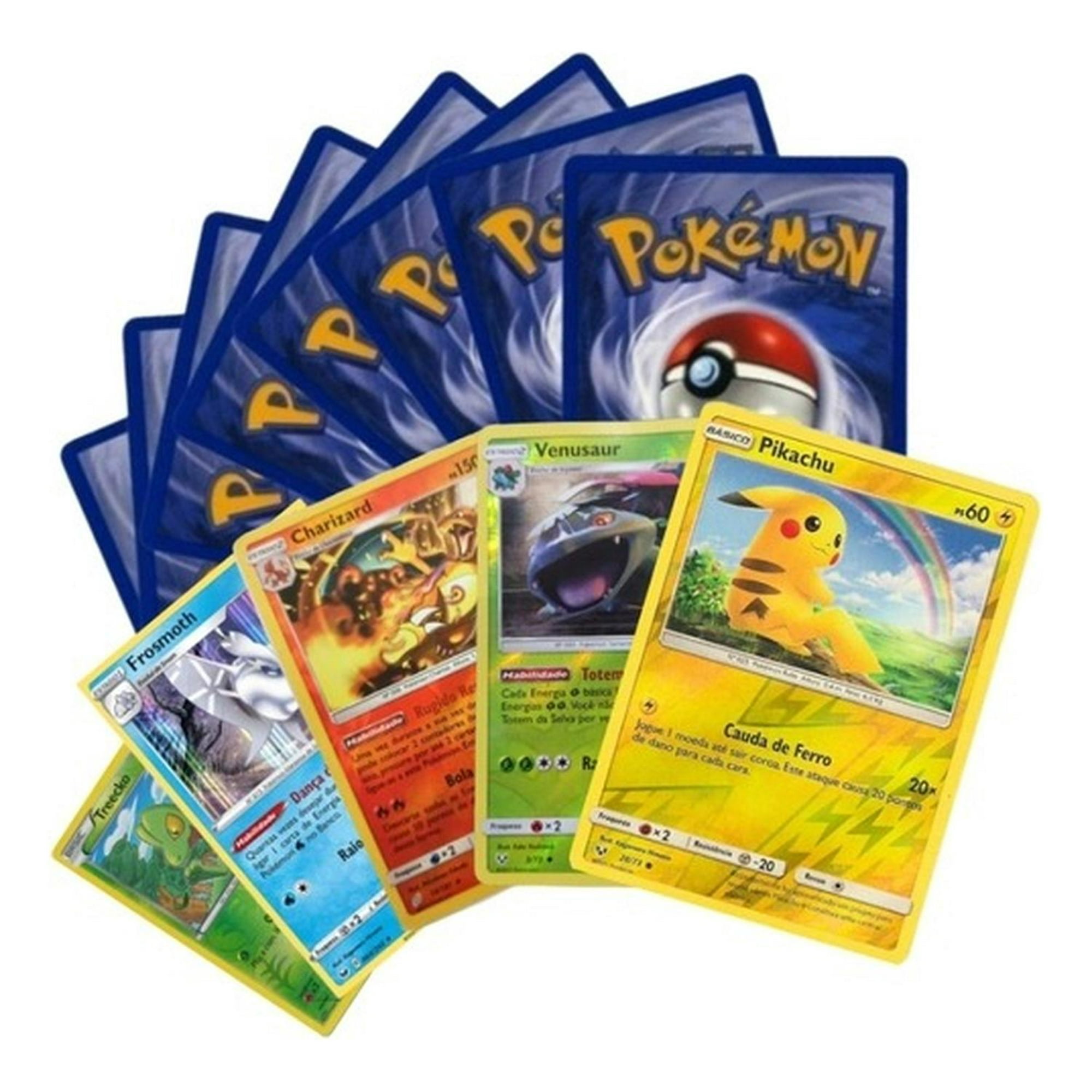 Pokémon - Cartas Pokemon Originales 55 Unidades Sin Repetir Azul