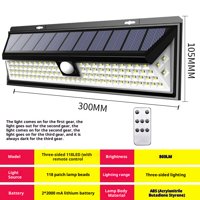 Xusx111 - Solar Rv Porch Light, 118 Led Motorhome Motion Sensor Rv Exterior Lights With Remote Control, Impermeable Camper Outdoor Lights For Motorhome Travel, Remolques De Viaje, Camper, Camiones De