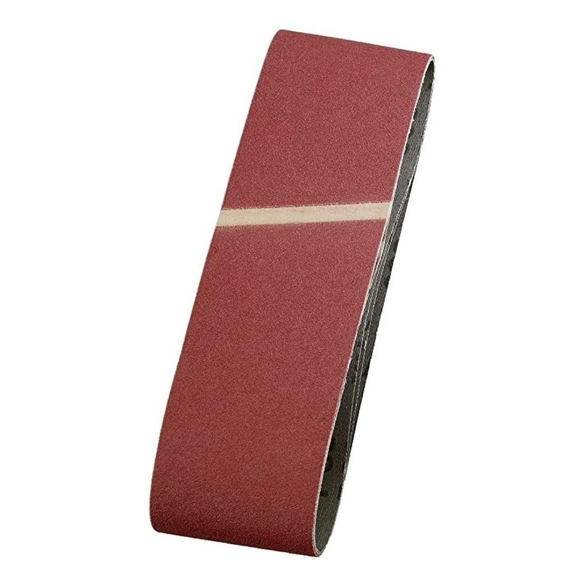 Set 3 Bandas Abrasivas 100x915mm (1xg60; 1xg80; 1xg120) Kwb Rojo