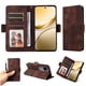 thumbnail image 1 of Carcasa FOXDOCK Vivo V50 de cuero PU, diseño acolchado clásico, protección contra caídas y rayones, 1 of 5