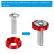 thumbnail image 4 of Arandela avellanada de acabado Uxcell M6, 60 piezas de aleación de aluminio, junta de tornillo de cabeza plana para piezas mecánicas, negro, 4 of 6