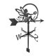 thumbnail image 5 of Metal Weathervane Farm Home Garden Patio Estaca Techo Decoración Artesanía Plata, 5 of 5