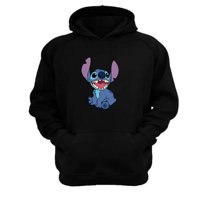 Genérico - Polerón Canguro Extraterrestre Azul Negro Talla S Unisex