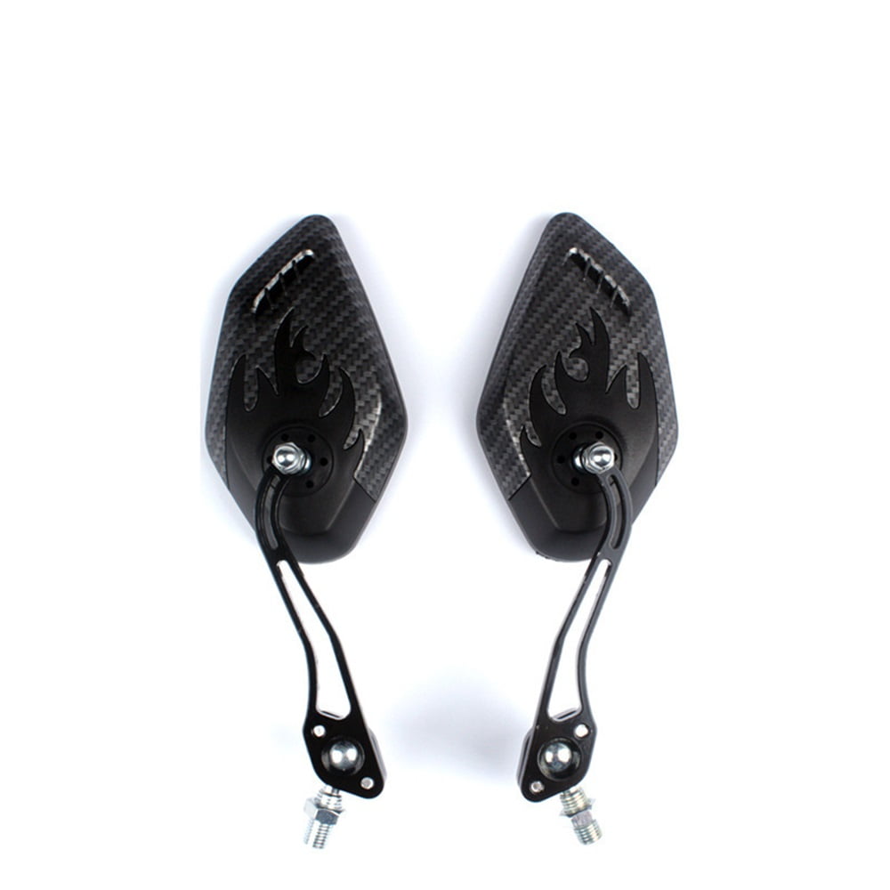 Xusx111 - Espejos De Bicicleta Dos Hd, Resistente A Las Explosiones, Espejo De La Barra De La Lente De Cristal Del Extremo De La Bicicleta De Montaña