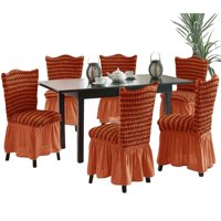 Genérico - Pack 6 Fundas Sillas Turcas Diseño Lineal L1