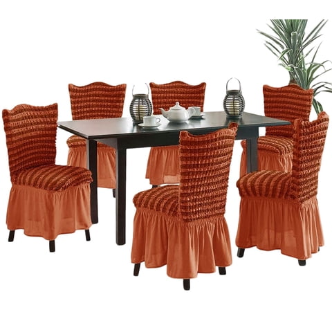 Genérico - Pack 6 Fundas Sillas Turcas Diseño Lineal L1