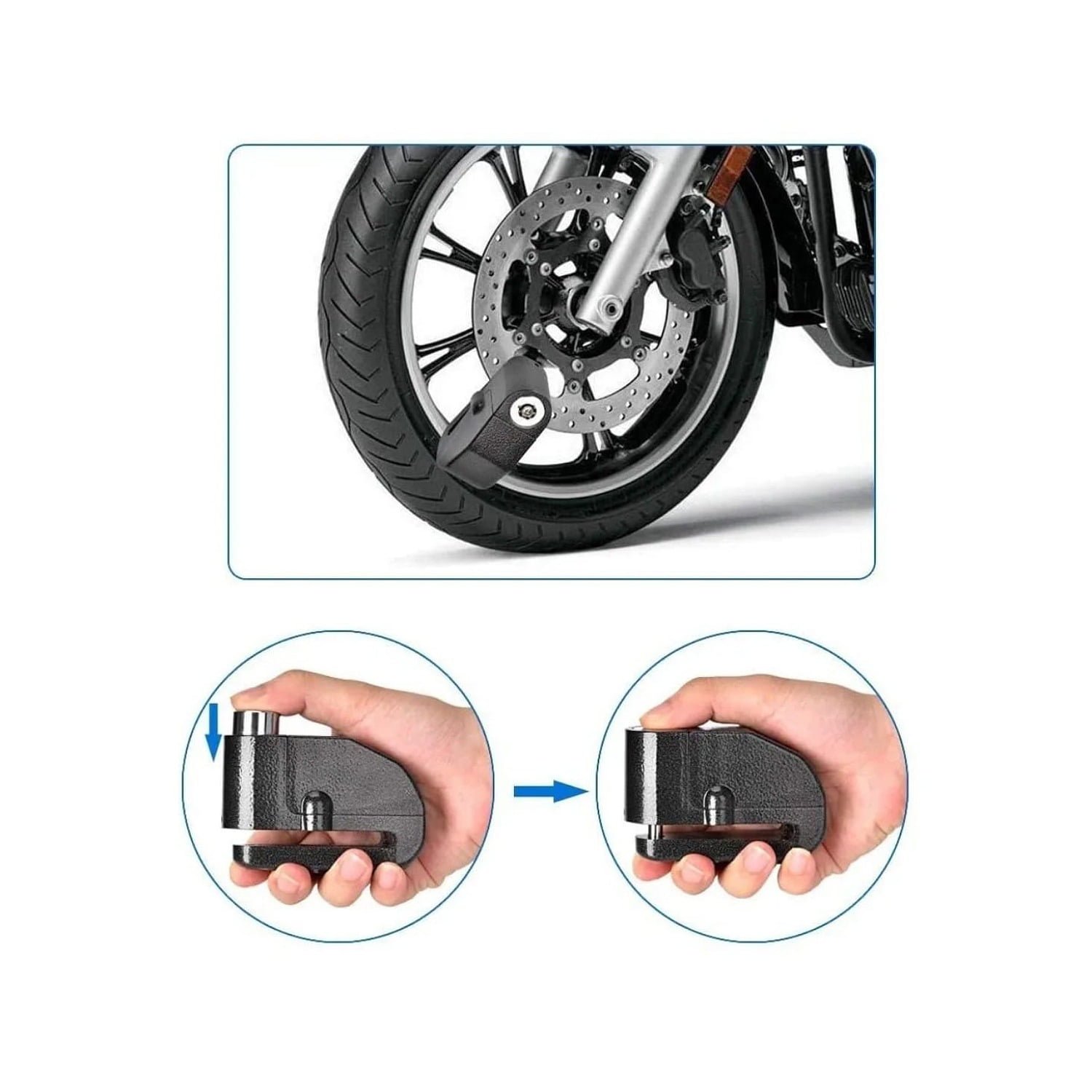 Mundo Accesorios - Candado Alarma Para Moto, Scooter Y Bicimotos